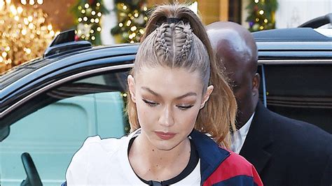 Gigi Hadids Braided Ponytail Is A Great Winter Hairstyle Allure