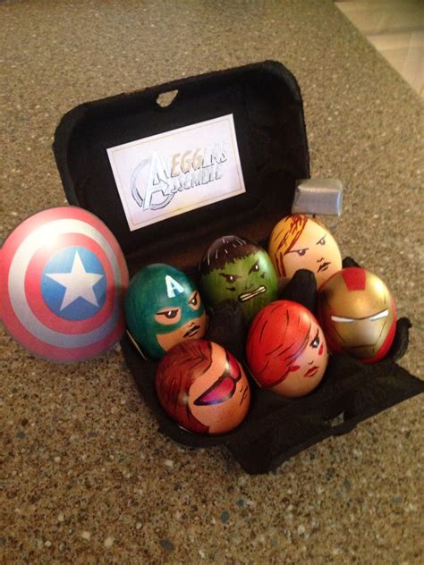 Egg Decorating Avengers Assemble Cascarones De Huevo Huevos De