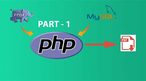 Generating Invoice Using Fpdf In Php And Mysql I Php Create Pdf