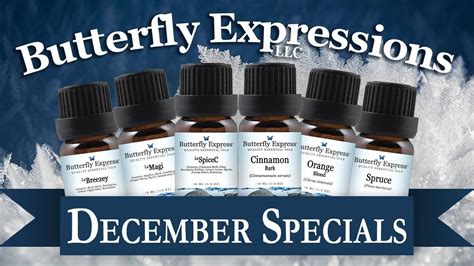 Butterfly Expressions December Specials 2018 Butterfly Express Oils