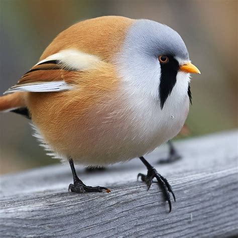 Meet The Bearded Reedling The Roundest Bird You Will Ever See