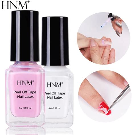 Buy Hnm Peel Off Tape Nail Latex Polish Liquid Skin