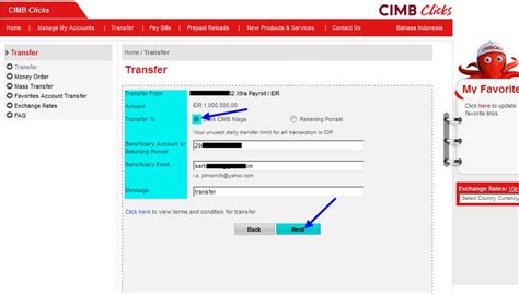 Cara transfer pulsa xl berikutnya adalah melalui sms, yaitu dengan mengetik bagi(spasi)nomor tujuan(spasi)nominal, lalu kirim ke 168. CARA TRANSFER UANG VIA INTERNET BANKING CIMB NIAGA DI ...