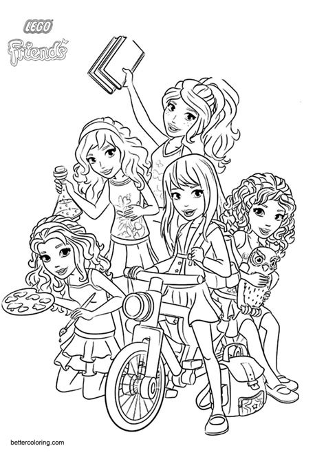 Select from 35627 printable crafts of cartoons, nature, animals, bible and many more. LEGO Friends Characters Coloring Pages - Free Printable ...