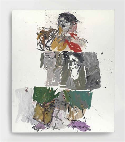 In the 1960s he became well known for his figurative, expressive paintings. Georg Baselitz (B. 1938) , Drei Streifen Mantel (Remix ...