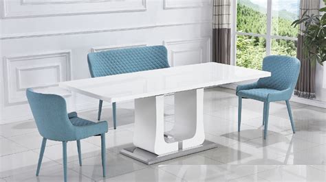 Expandable coffee table is one good possibility to your espresso desk within the room that isn't too huge. Naomi White Expandable Dining Table | Las Vegas Furniture ...