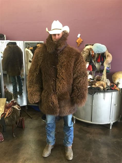 Buffalo Coat Keep Hem Warm Mens Fur Coat Fur Coat Men Fur