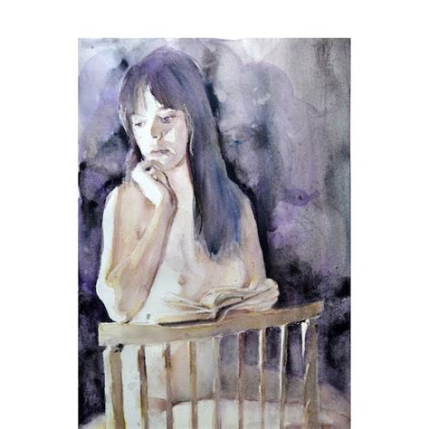 Nude Woman Sitting On Chair Etsy