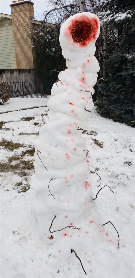 Is This The Most Terrifying Snowman Ever Created Express Star