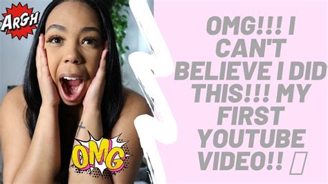 Omg I Cant Believe I Did This My First Youtube Video 💖 Youtube