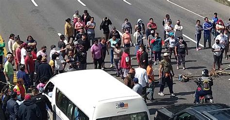 ¡caos Vial Por Bloqueo De Vecinos En Autopista México Pachuca