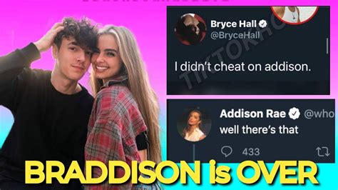 bryce hall caught cheating on addison rae officially break up madison beer and nick austin
