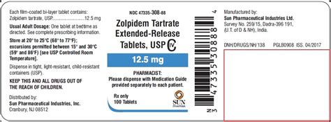 Zolpidem Extended Release Fda Prescribing Information Side Effects And Uses