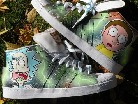 Rick Y Morty Personalizado Adidas Superstar Alta Etsy