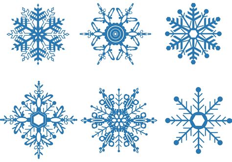 Snowflake Vector Set Download Free Vector Art Stock Graphics And Images
