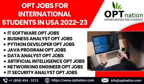 Opt Jobs For International Students In Usa Optnation
