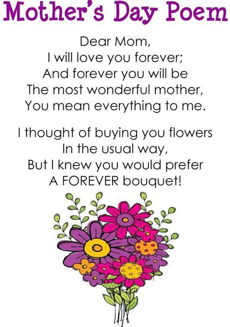 Mothers Day Poems Short Poems For Mom On Mothers Day