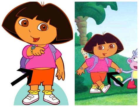 In Dora The Explorer Why Can T Dora S Parents Get Her A T Shirt That Fits Dora Funny Dora