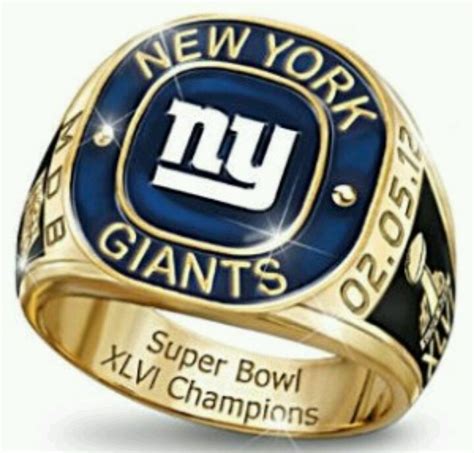 Super Bowl Ring New York Giants Football Ny Giants Football Ny Giants