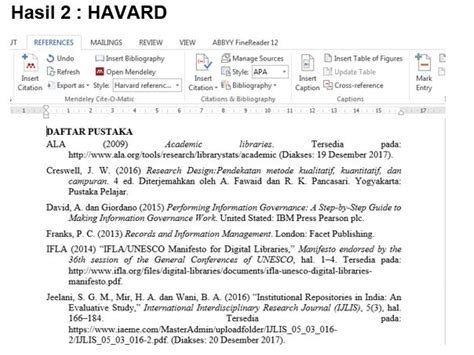 Daftar Pustaka Harvard Style Newstempo