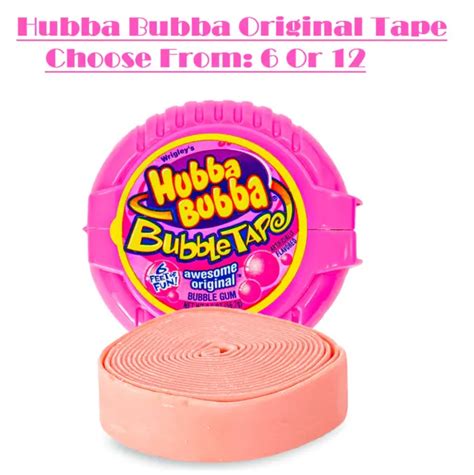 Hubba Bubba Gum Awesome Original Bubble Gum Tape 2 Ounce Choose From