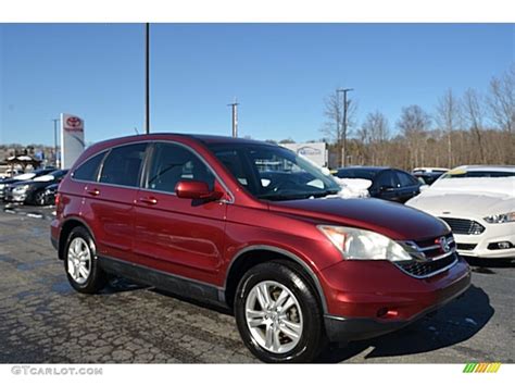 2010 Tango Red Pearl Honda Cr V Ex L Awd 124962809