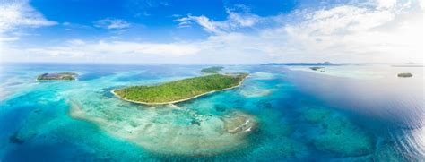 Premium Photo Aerial View Banyak Islands Sumatra Tropical Archipelago