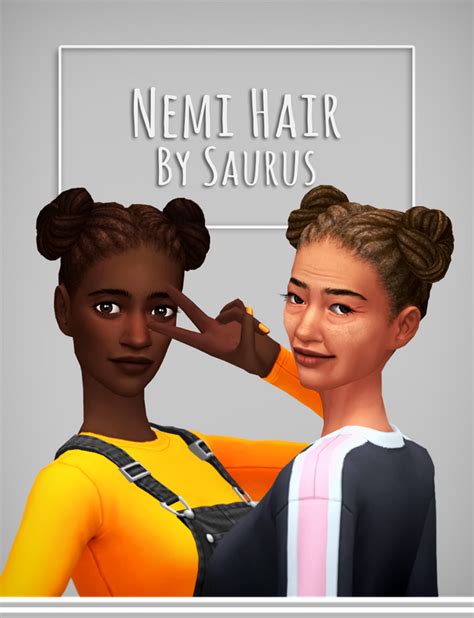 Nemi Hair Saurus On Patreon In 2021 Sims 4 Hair Maxis Match Sims 4