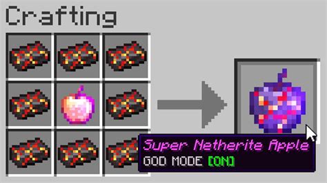 Minecraft Uhc But You Can Craft A Super Netherite Apple Youtube