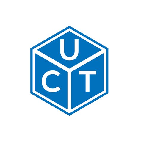Uct Letter Logo Design On Black Background Uct Creative Initials