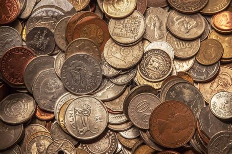 Coins Collection Old Coins All Over The World Stock Photo Image Of