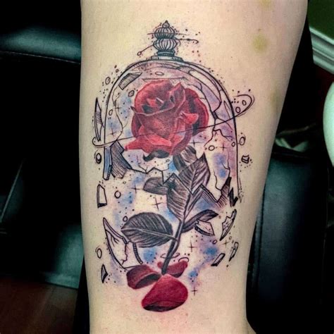 71 Cool Beauty And The Beast Rose Tattoo Ideas 2023 Guide