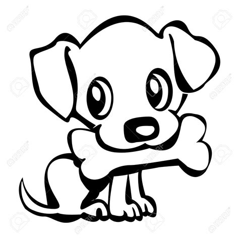 Dog With Bone Drawing Clip Art Library