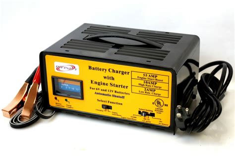 55 Amp Engine Starter Boost 10 Amp 12 Volt Auto Battery Charger W Automatic Stop Econosuperstore