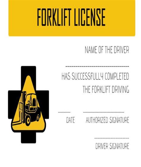 Forklift rules keep aisles free when parking forklift lower forks, neutralize controls, shut off engine, and set brakes when truck is unattended. 15+Forklift Certification Card Template For Training Providers - Template Sumo | Card template ...