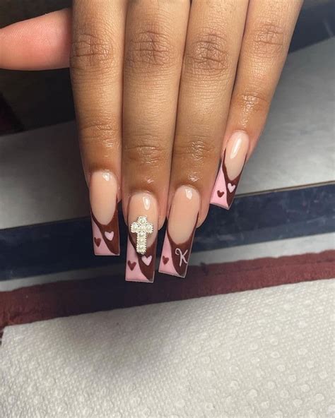 26 Cute Acrylic Nails With Bf Initials Youll Love To Try Honestlybecca