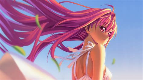 Please contact us if you want to publish a pink anime wallpaper on our site. Pink Anime Girl - Mystery Wallpaper