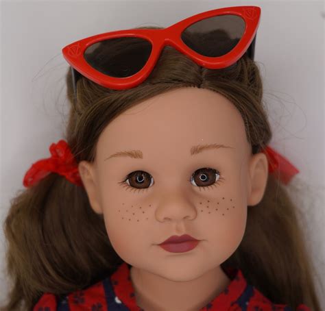 Gotz Happy Kidz Frieda Doll 19 Brown Hair And Brown Eyes And Freckles