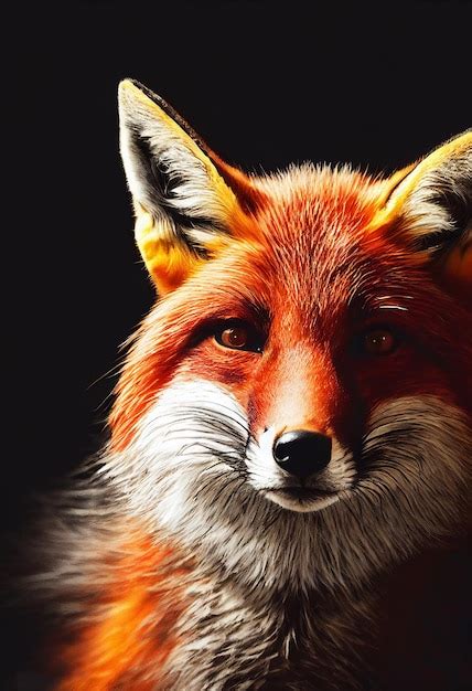Premium Photo Realistic Fox Portrait