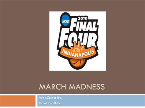 March Madness Powerpoint Template