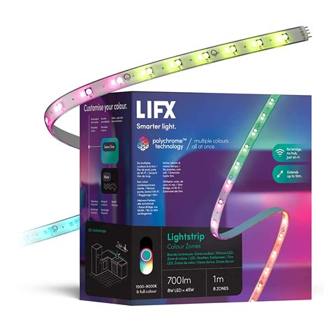 Lifx Lightstrip 1m Wi Fi Smart Led Light Strip Ln117457 Lz3tv1meu