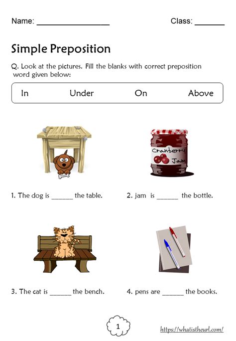 Preposityions Grade 4 Some Of The Worksheets Displayed Are Grammar