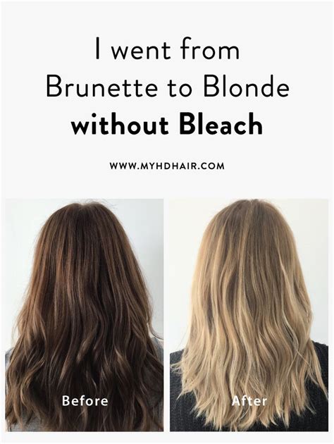 I Went From Brunette To Blonde Without Bleach Heres How