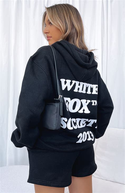 Go Bold Hoodie Black White Fox Boutique