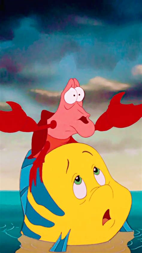 Sebastian And Flounder The Little Mermaid 1989 Disney Paintings