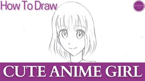 How To Draw Cute Anime Girl Pencil Sketch Drawing Youtube