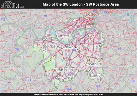 Sw Postcode Area Learn About The South West London Sw Postal Area
