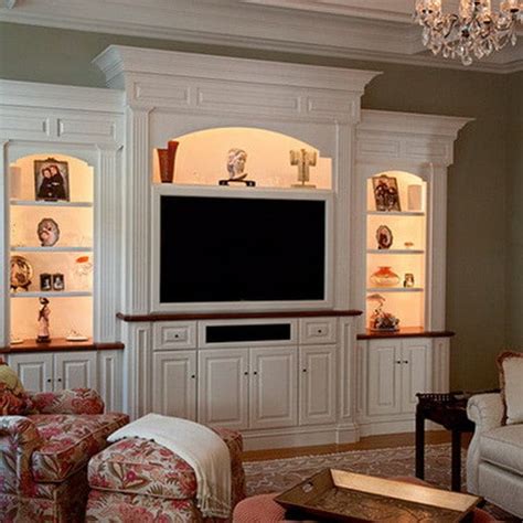 I built this diy entertainment center with some extra storage and some shelves to make it look a little more substantial in their large space vs the little antiqued red dresser cabinet they used to have for a tv. 50 Best Home Entertainment Center Ideas