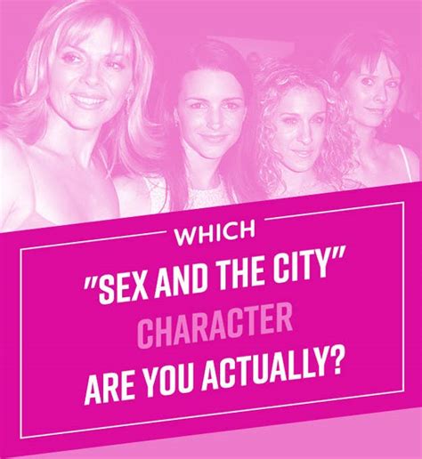 quiz which sex and the city character are you actually