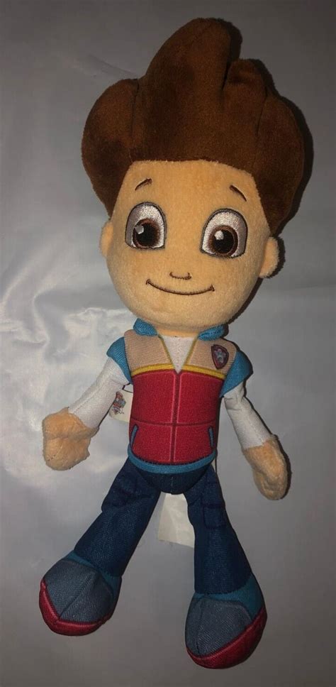 Paw Patrol Ryder Figure 12 Plush Doll Stuffed Spiked Spinmaster